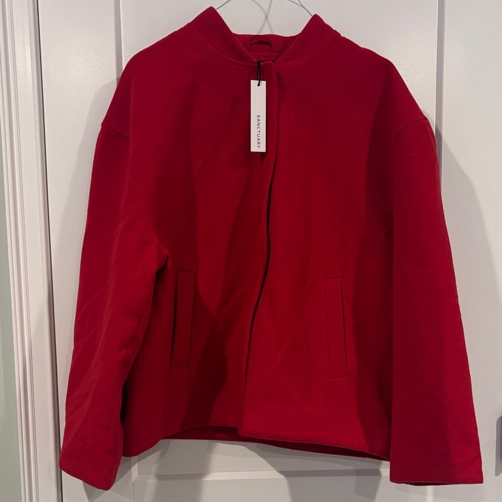 Sanctuary Women’s Snap Button Bomber Jacket Large
